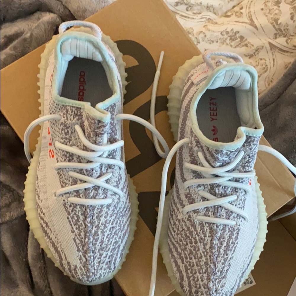 COPY - Yeezy Boost 350 V2 Blue Tint Size 5 - Picture 7 of 12